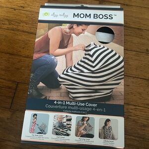 NEW Mom boss multi use cover car seat breast feeding cover striped